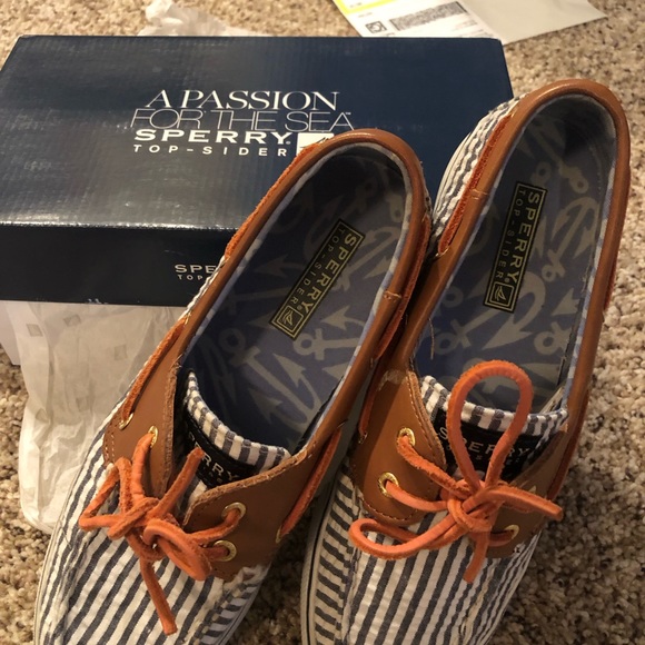 Sperry Top siders boat, deck loafers slip ons nautical dock beach slides Size 7 - Picture 4 of 8
